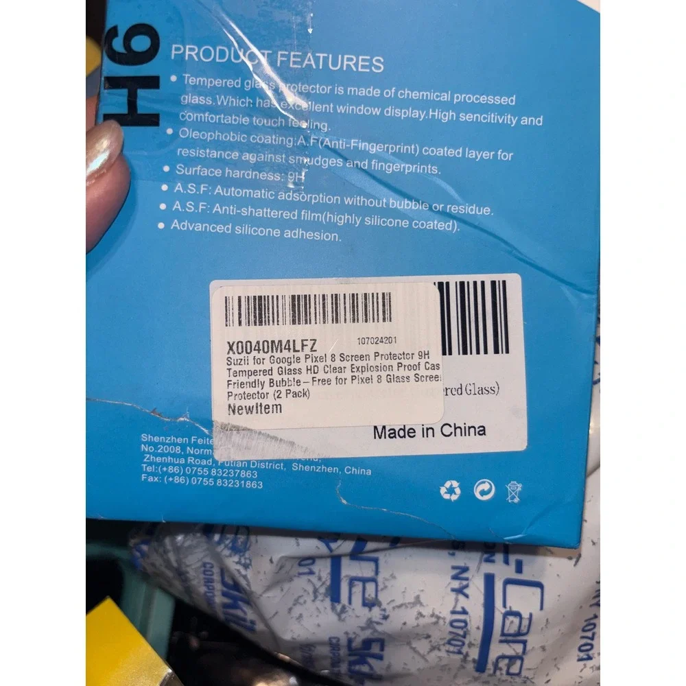 Suzili Google Pixel 8 Screen Protector Tempered Glass 9H Hardness 2 Pack